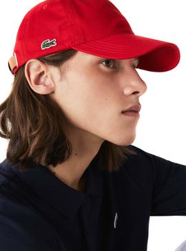 Gorra Lacoste Sarga Rojo para Hombre