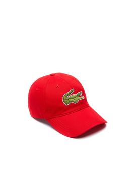 Gorra Lacoste Logo Overside Rojo para Hombre