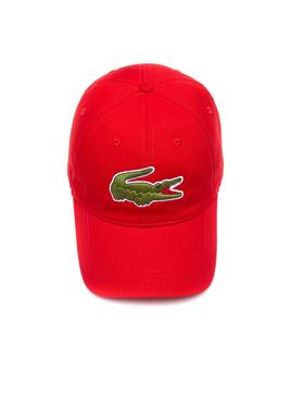 Gorra Lacoste Logo Overside Rojo para Hombre