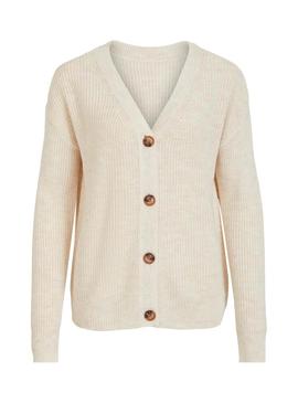 Chaqueta Vila Oktavi Beige para Mujer