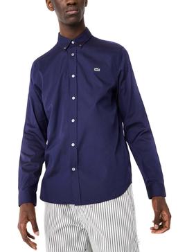 Camisa Lacoste Premium Azul Marino para Hombre