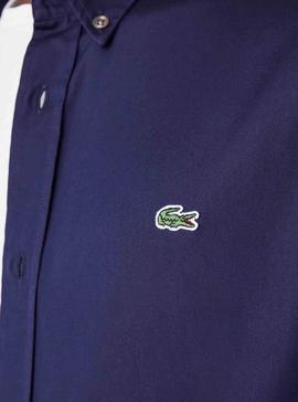 Camisa Lacoste Premium Azul Marino para Hombre