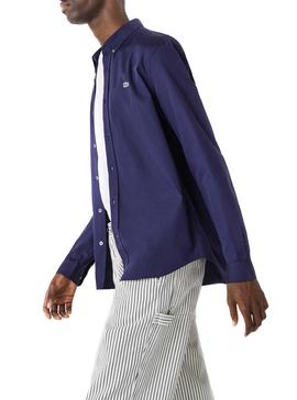 Camisa Lacoste Premium Azul Marino para Hombre