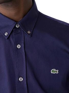 Camisa Lacoste Premium Azul Marino para Hombre