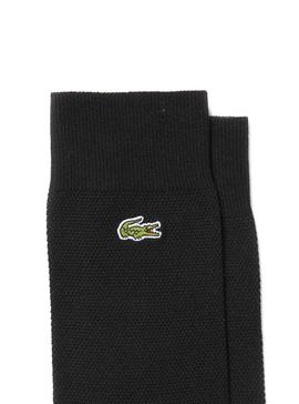 Calcetines Lacoste Liso Negro para Hombre