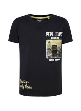 Camiseta Pepe Jeans Conrad Negro para Niño