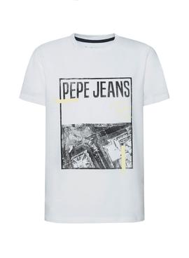 Camiseta Pepe Jeans Crispin Blanco para Niño