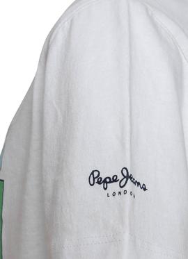 Camiseta Pepe Jeans Finn Blanco para Niño