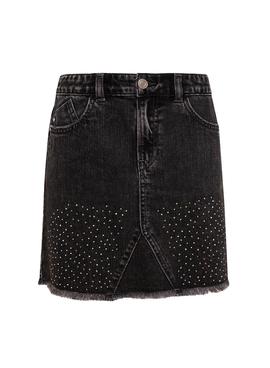 Falda Vaquera Pepe Jeans Britney Negro para Niña