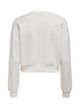 Sudadera Only Ofelia Blanco Para Mujer