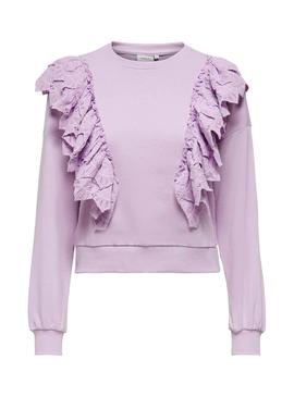 Sudadera Only Ofelia Malva Para Mujer