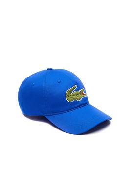 Gorra Lacoste Croco Oversize Azul para Hombre 