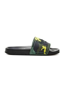 Chanclas Pepe Jeans Slider Camo Verde para Niño