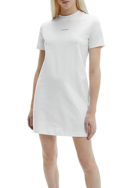Amasar Compuesto infraestructura Vestido Calvin Klein Micro Blanco para Mujer