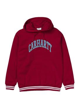 Sudadera Carhartt Hooded Knowledge Rojo Mujer