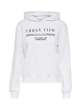 Sudadera Only Zita Blanco para Mujer