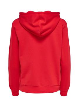 Sudadera Only Zita Rojo para Mujer