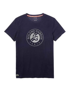 Camiseta Lacoste Roland Garros Marino Hombre