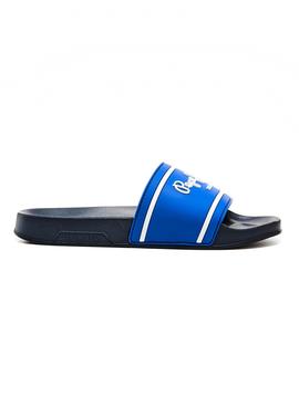 Chanclas Pepe Jeans Slider Azul para Niño