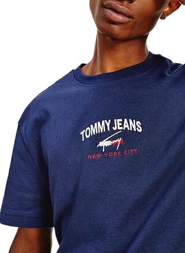 Camiseta Tommy Jeans Timeless Marino para Hombre