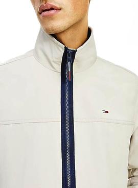 Chaqueta Tommy Jeans Casual Bomber Beige Hombre