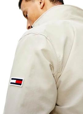 Chaqueta Tommy Jeans Casual Bomber Beige Hombre