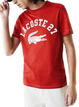 Camiseta Lacoste 27 Rojo para Hombre