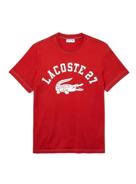 Camiseta Lacoste 27 Rojo para Hombre