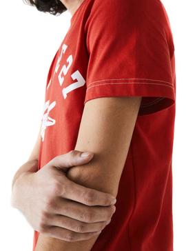 Camiseta Lacoste 27 Rojo para Hombre