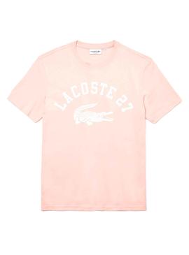 Camiseta Lacoste 27 Rosa para Hombre