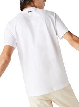 Camiseta Lacoste Logo Oversize Blanco para Hombre
