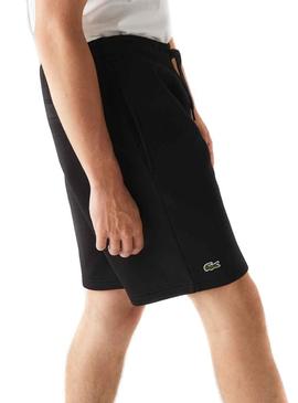 Bermuda Lacoste Sport Tennis Negro para Hombre