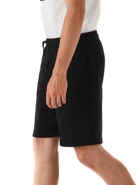 Bermuda Lacoste Sport Tennis Negro para Hombre