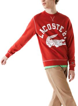 Sudadera Lacoste 27 Rojo para Hombre