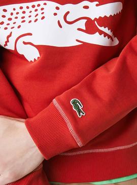 Sudadera Lacoste 27 Rojo para Hombre