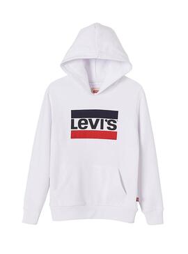 Sudadera Levis Heroedy Blanco Para Niño