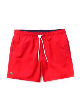 Bañador Lacoste Basic Rojo para Hombre