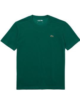 Camiseta Lacoste Sport Básica Verde para Hombre
