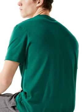 Camiseta Lacoste Sport Básica Verde para Hombre
