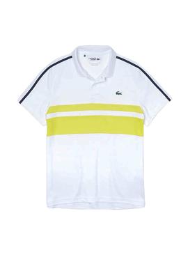 Polo Lacoste Sport Tennis Piqué Blanco para Hombre