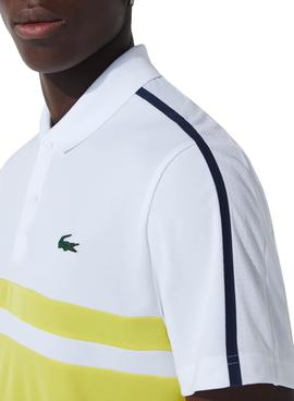 Polo Lacoste Sport Tennis Piqué Blanco para Hombre