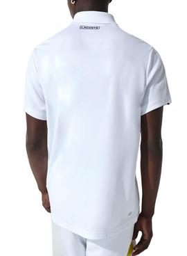 Polo Lacoste Sport Tennis Piqué Blanco para Hombre