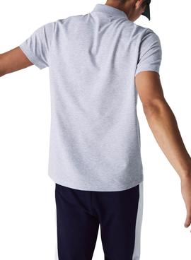 Polo Lacoste Sport Otoman Gris para Hombre