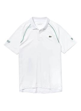 Polo Lacoste Sport x Novak Djokovic Blanco Hombre