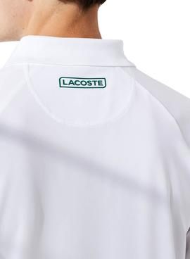 Polo Lacoste Sport x Novak Djokovic Blanco Hombre