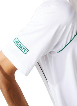 Polo Lacoste Sport x Novak Djokovic Blanco Hombre