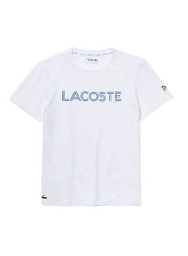 Camiseta Lacoste x Novak Djokovic Blanco Hombre