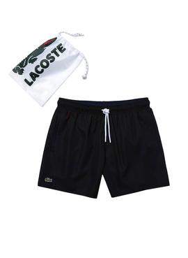 Bañador Lacoste Basic Negro para Hombre