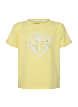 Camiseta Pepe Jeans Julia Amarillo para Niña