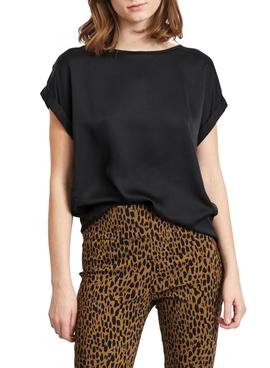 Camiseta Vila Viellette Negro para Mujer